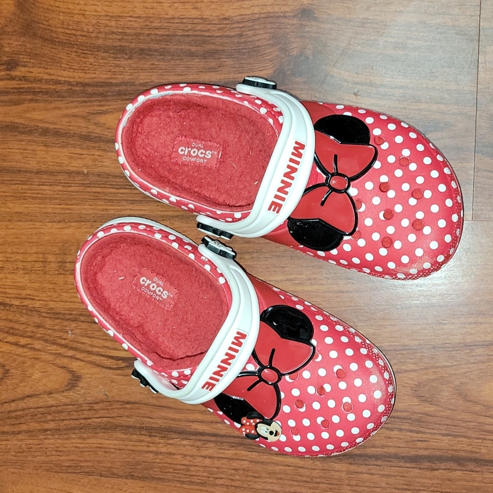 Crocs Disney Minnie Mouse Girls Clog Sz J2